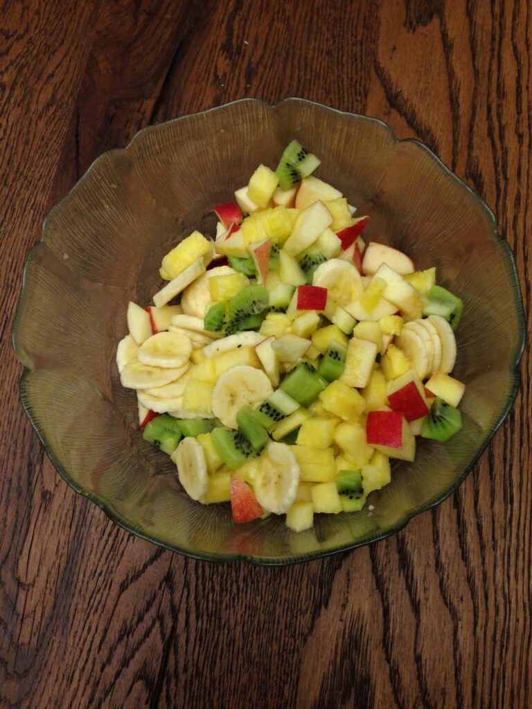 Vegan für 5 Tage - Mein Experiment Teil 1 1 obstsalat
