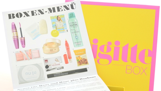Unboxing: Die Brigitte Box August-September 2016 1 boxen menue brigitte box august september 20161