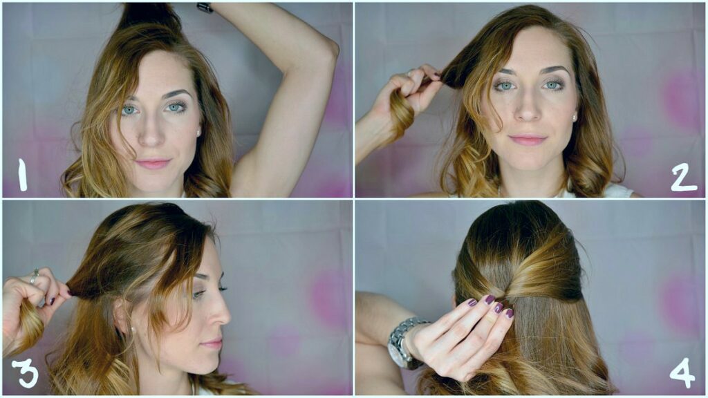 Long Bob Styles - 3 einfache Frisuren 5 long bob steckfrisur collage1