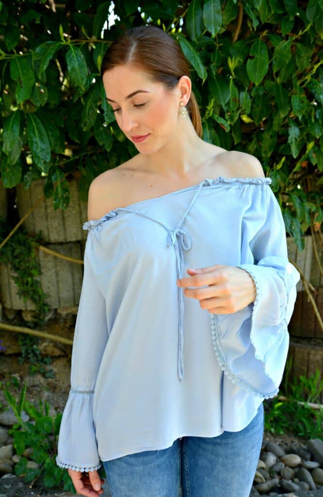 Frühlingsoutfit: It's all about the blouse! 16 shein bluse blau 161