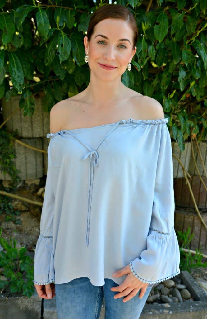 Frühlingsoutfit: It's all about the blouse! 6 shein bluse blau 181