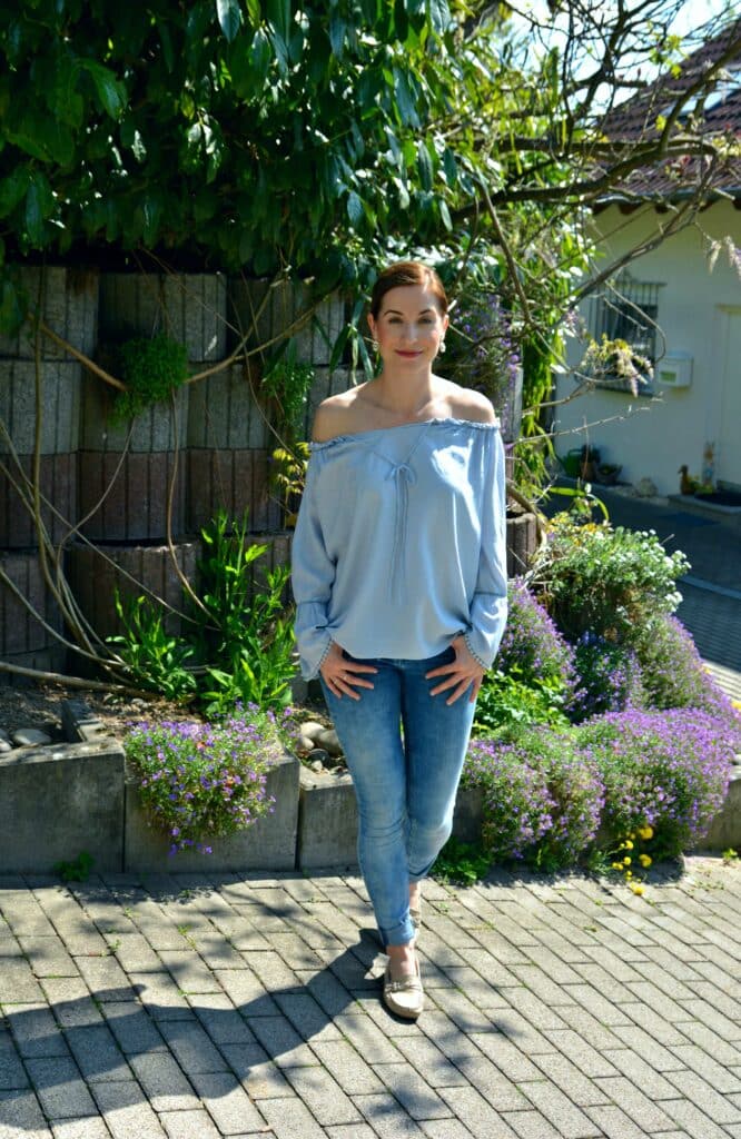 Frühlingsoutfit: It's all about the blouse! 8 shein bluse blau 71