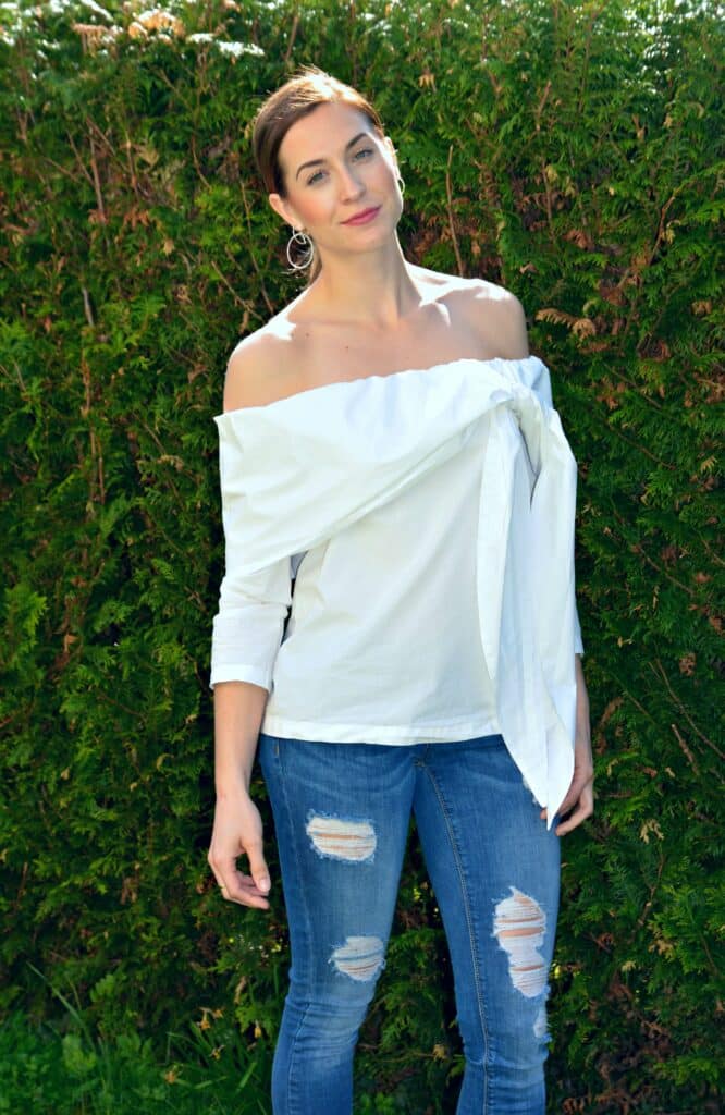 Frühlingsoutfit: It's all about the blouse! 2 shein bluse weiss 11