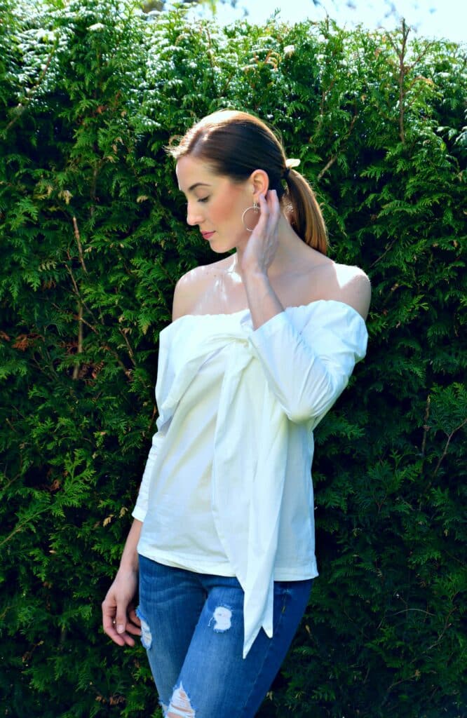 Frühlingsoutfit: It's all about the blouse! 5 shein bluse weiss 71